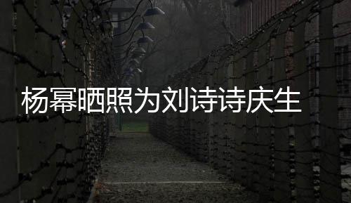 晒照诗诗 上是在年前为刘为其庆生庆生杨幂一次